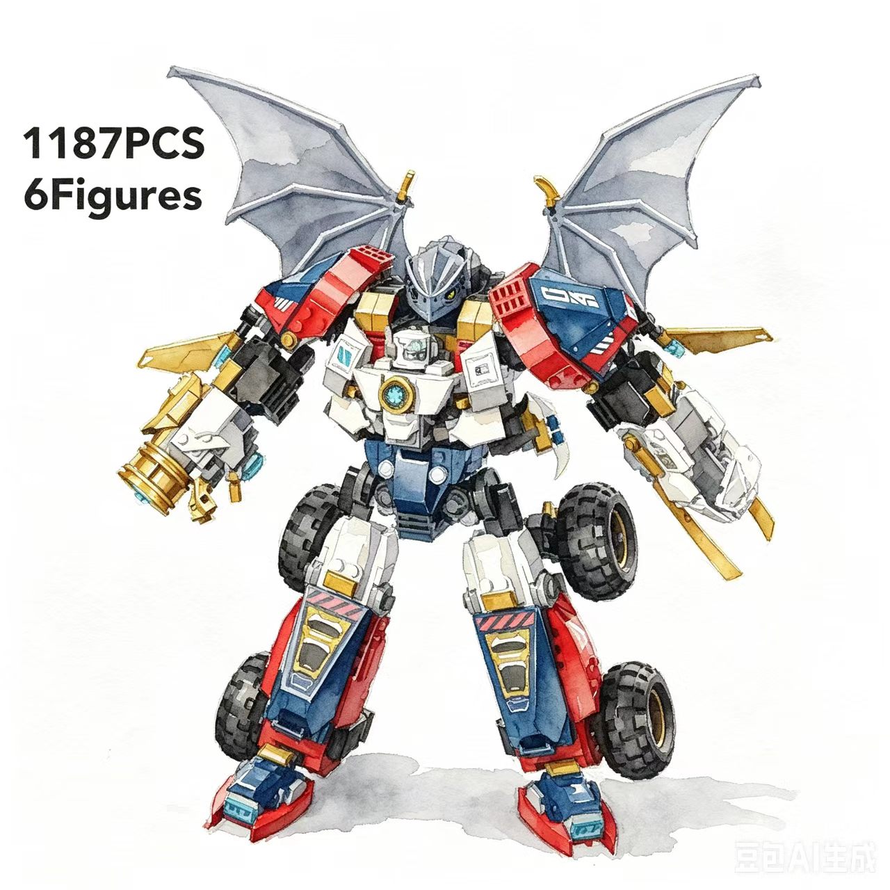 Tech Accessories Gifts - 2025 New Mech High-Tech Mecha 1187pcs