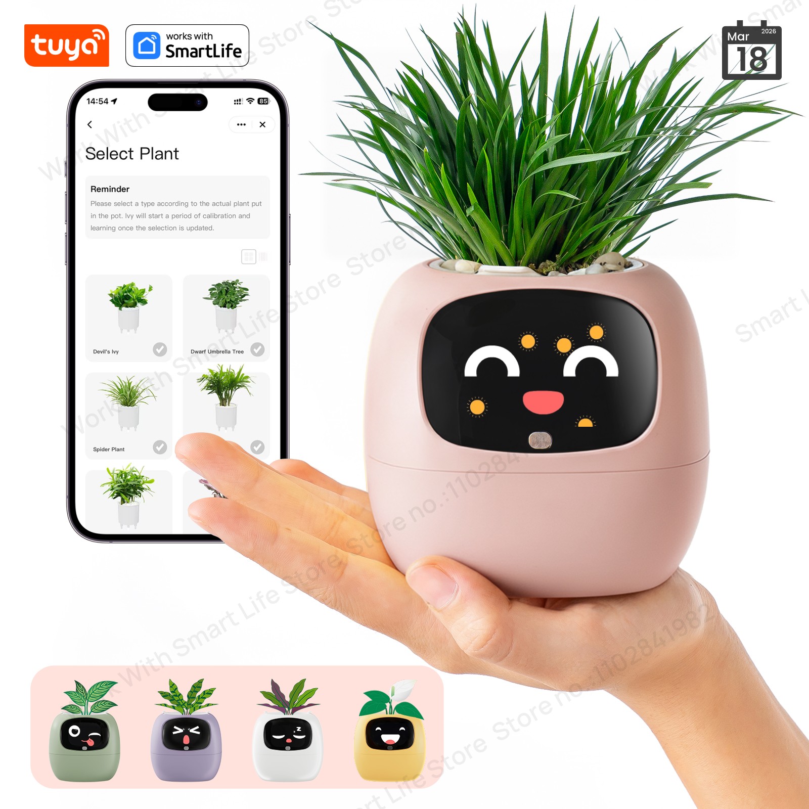 Tech Accessories Gifts - NEW Tuya Ivy'Gen 2' Smart Plant