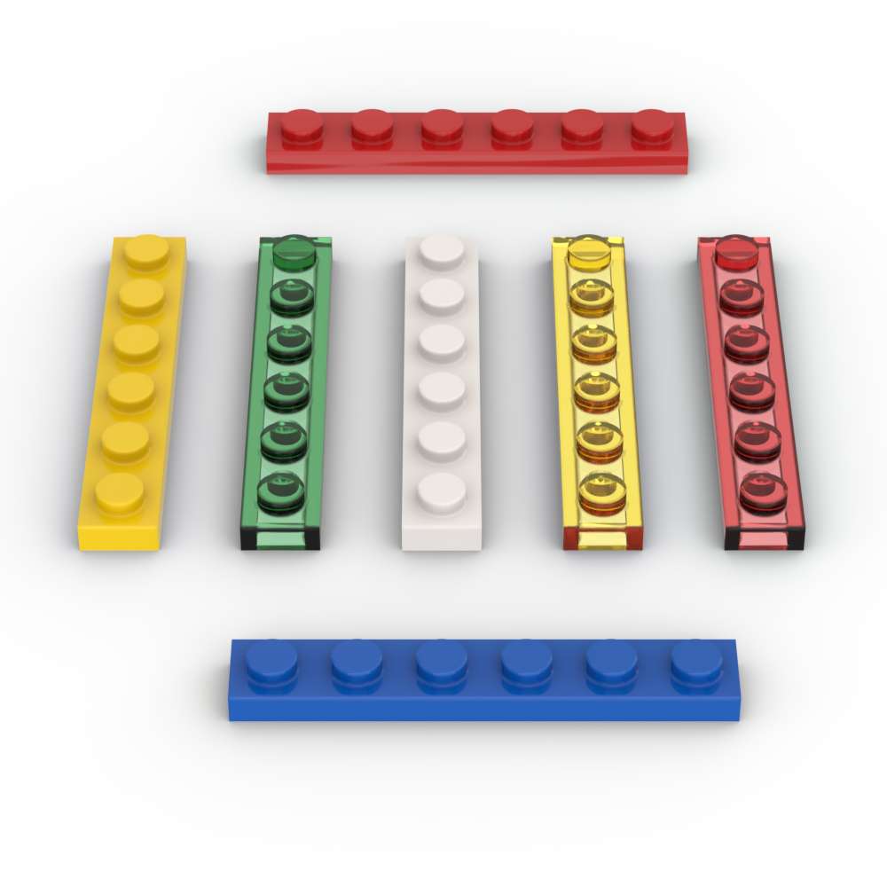 MOC 10PCS Plate 3666 1X6  Buil - Tech Accessories Gifts review and price