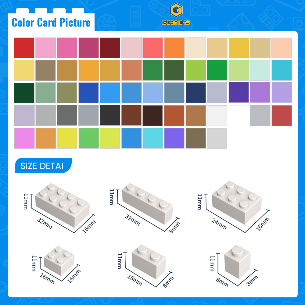 Gobricks 50pcs 3001 MOC Access - Tech Accessories Gifts review and price