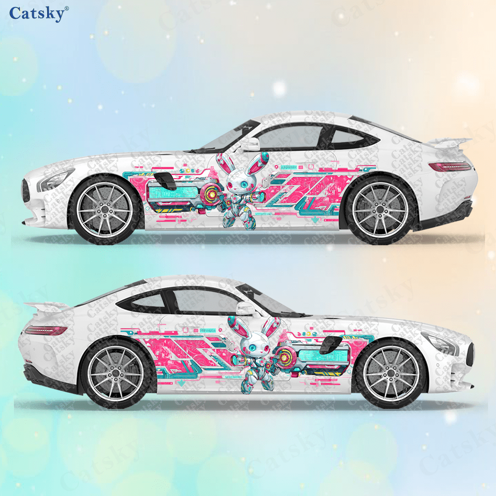 2pcs Cyberpunk Line Tech Bunny - Tech Accessories Gifts review and price